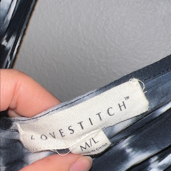 Lovestitch Black Blue and White Maxi Dress - Picture 3 of 6